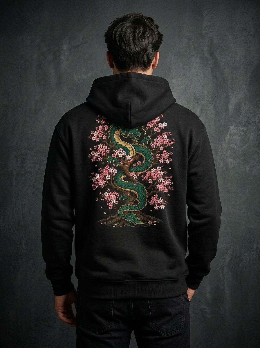 Sakura Dragon Hoodie